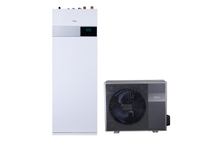 Midea MHA-V12W/D2RN8-B2H2-IWT240 M-Thermal osztott hőszivattyú (R32, 12 kW, 3 fázis, 240l, fekete)